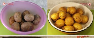 Пошаговый способ приготовления картофеля по-деревенски со свежим чесноком
