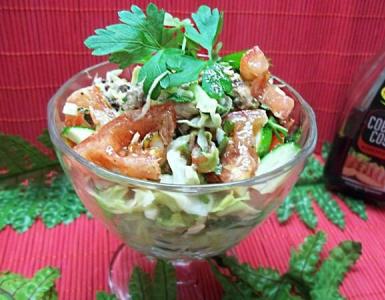 Рецепты салатов с вареной, копченой и консервированной скумбрией
