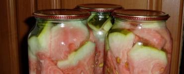 Рецепты вкусных и необычных заготовок арбузов на зиму