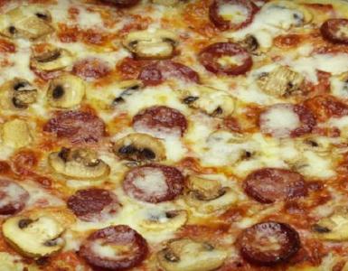 Pizza recipe at home in the oven