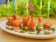 Simple and delicious canapés on skewers for the festive table - photo recipes
