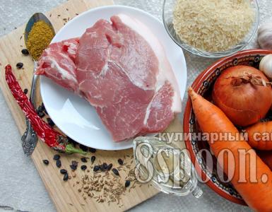 Як приготувати плов зі свининою дуже смачно: найкращі рецепти з фото Правильне приготування плову зі свинини