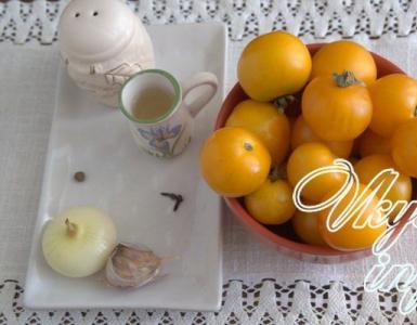 Preparations from yellow tomatoes for the winter: sauce, lecho, salad How to pickle yellow tomatoes