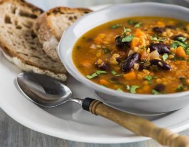 Delicious lentil soup with tomato paste - a simple recipe with photos