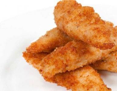 Homemade chicken nuggets Chicken nuggets with corn flakes: recipe like in FSC