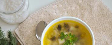 Суп із сушених грибів - 7 рецептів приготування будинку