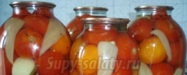 Nakladanie paradajok v pohároch: zlaté recepty s fotografiami